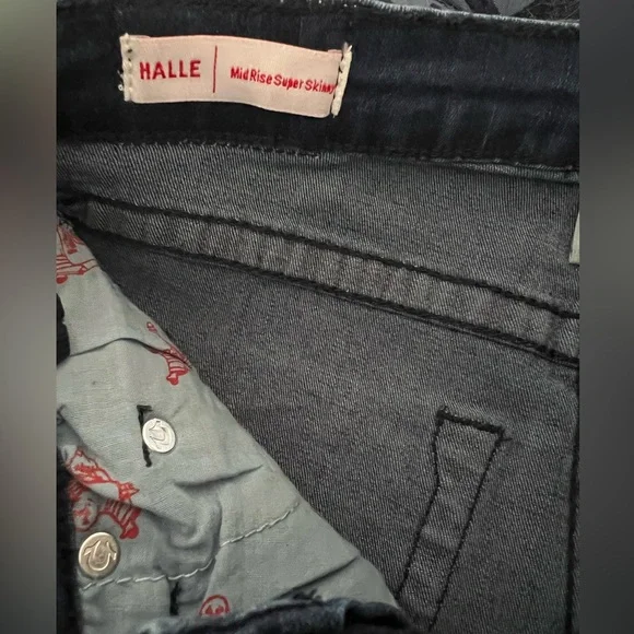 True Religion Girls Halle stretch denim mid rise super skinny jeans NWT - Picture 8 of 11